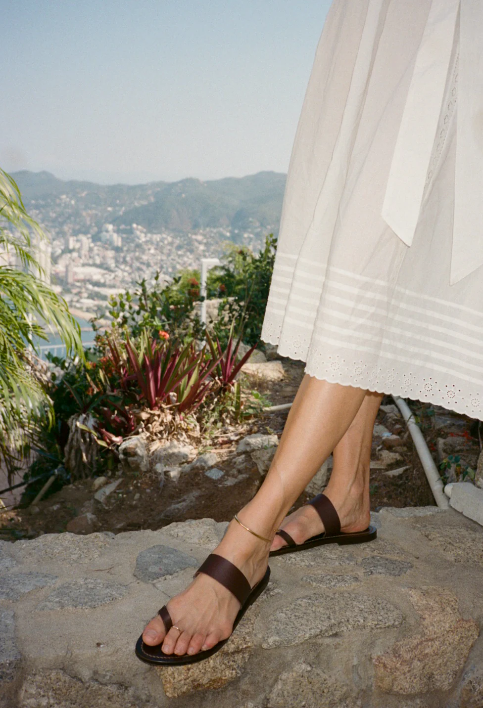 Sua White Embroidered Cotton Dress - Image 7