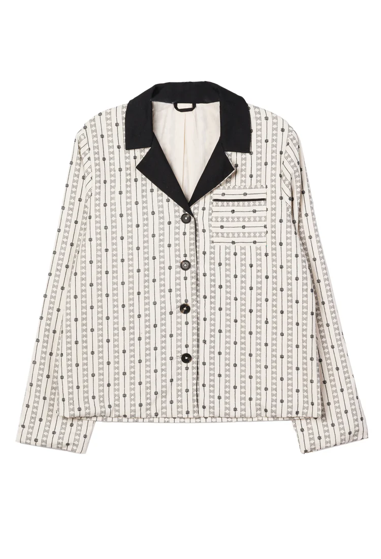Talia Embroidered Cotton Twill Jacket - Image 3
