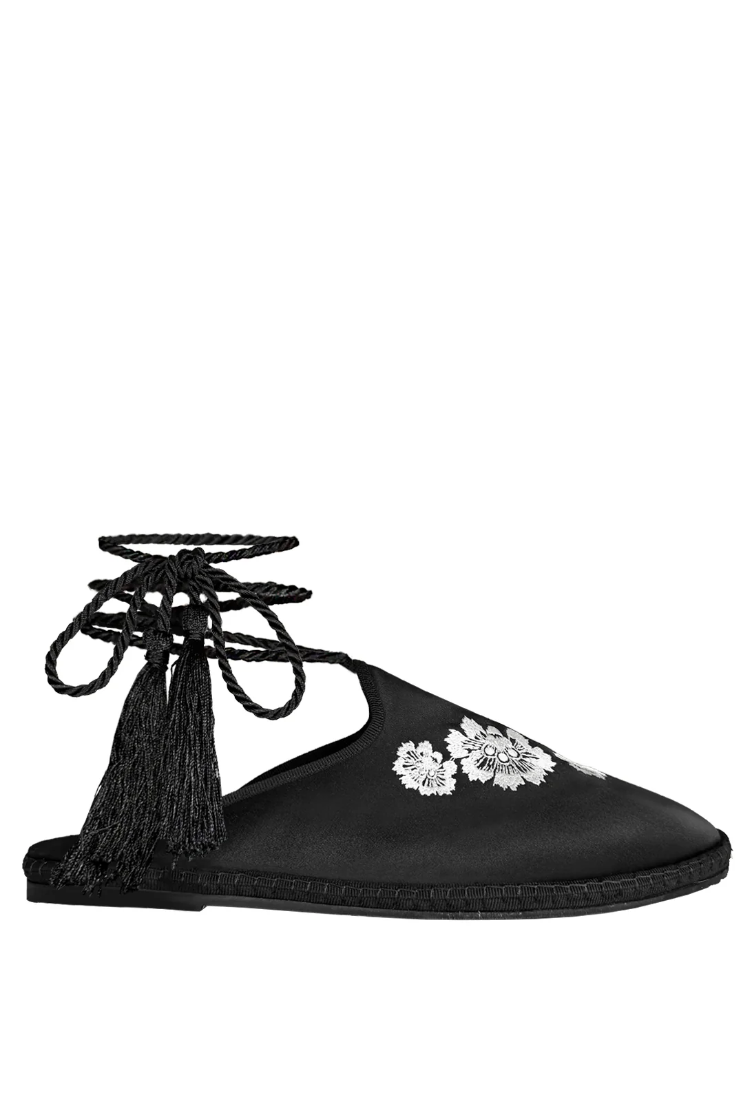 Viani Milano X Ciao Lucia Embroidered Satin Slide - Image 4