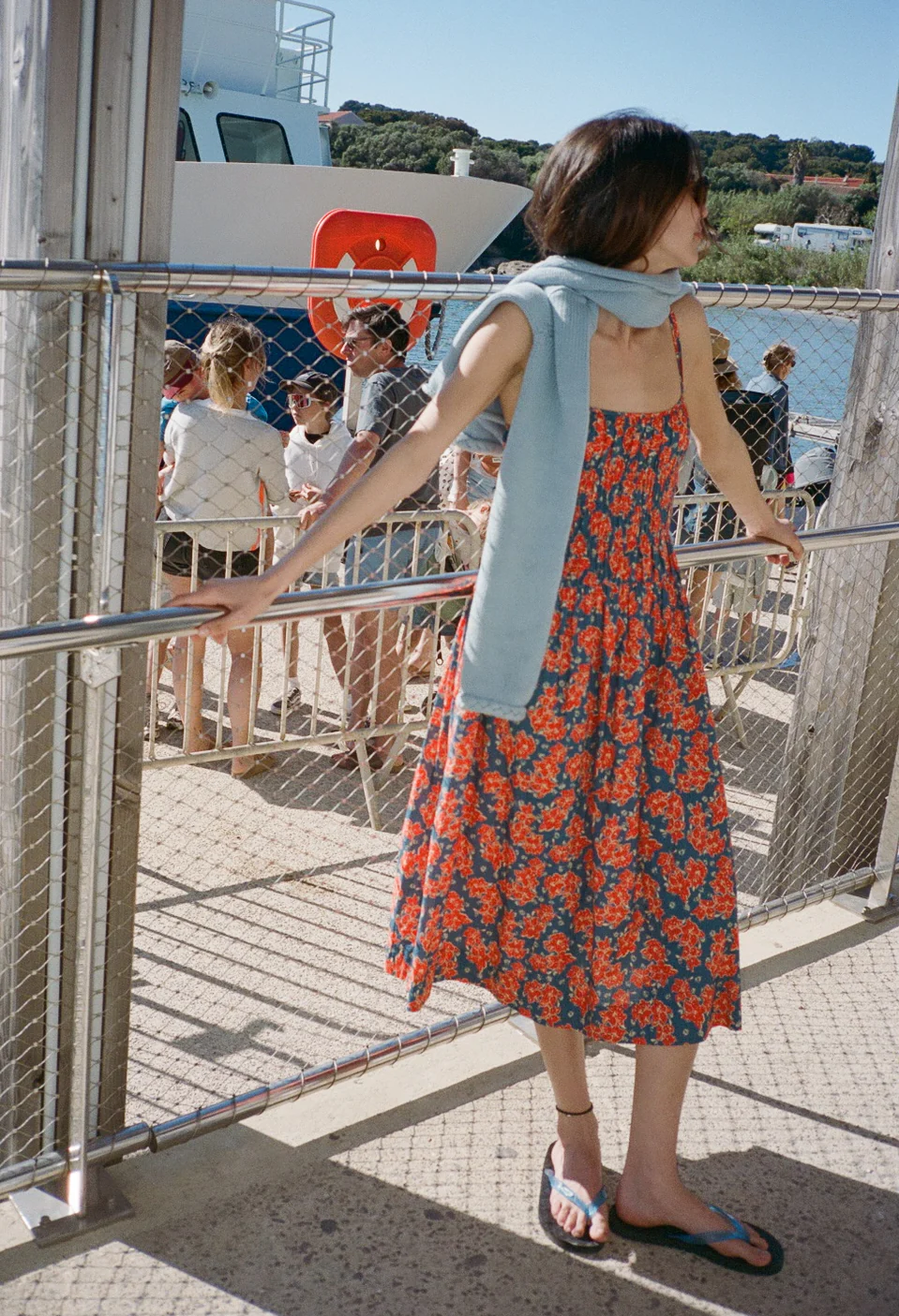 Volta Surf Cotton Shirting Dress - Image 4