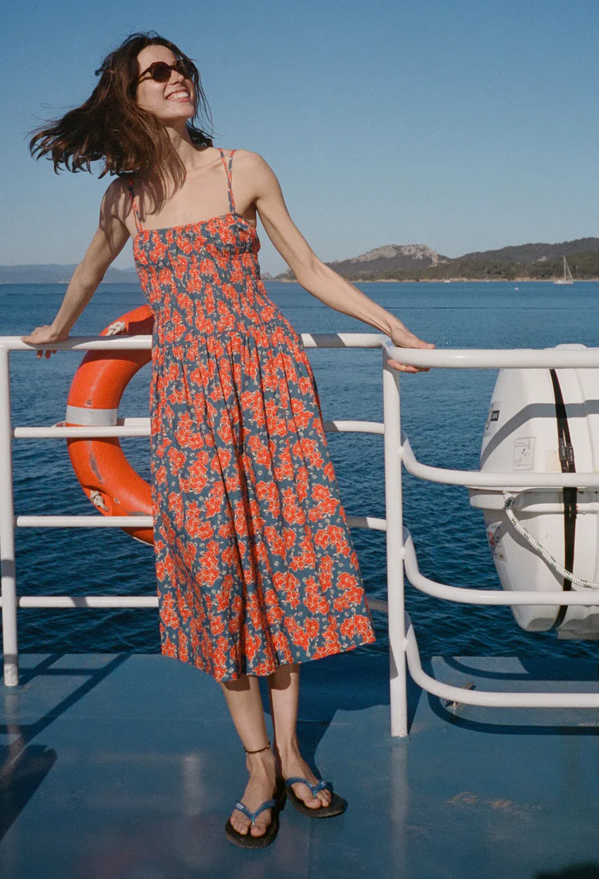 Volta Surf Cotton Shirting Dress - Image 5